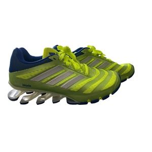 Adidas SpringBlade‎ Women’s Size 4.5 Neón Green And Blue